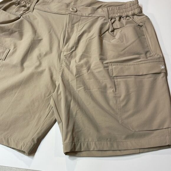 Willit Womens Tan Cargo Stretch Shorts Sz L - Picture 3 of 10